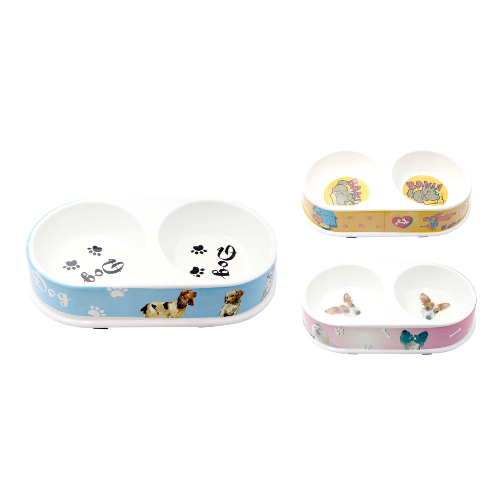 Duo Dog Bowls - Doki Pet UK