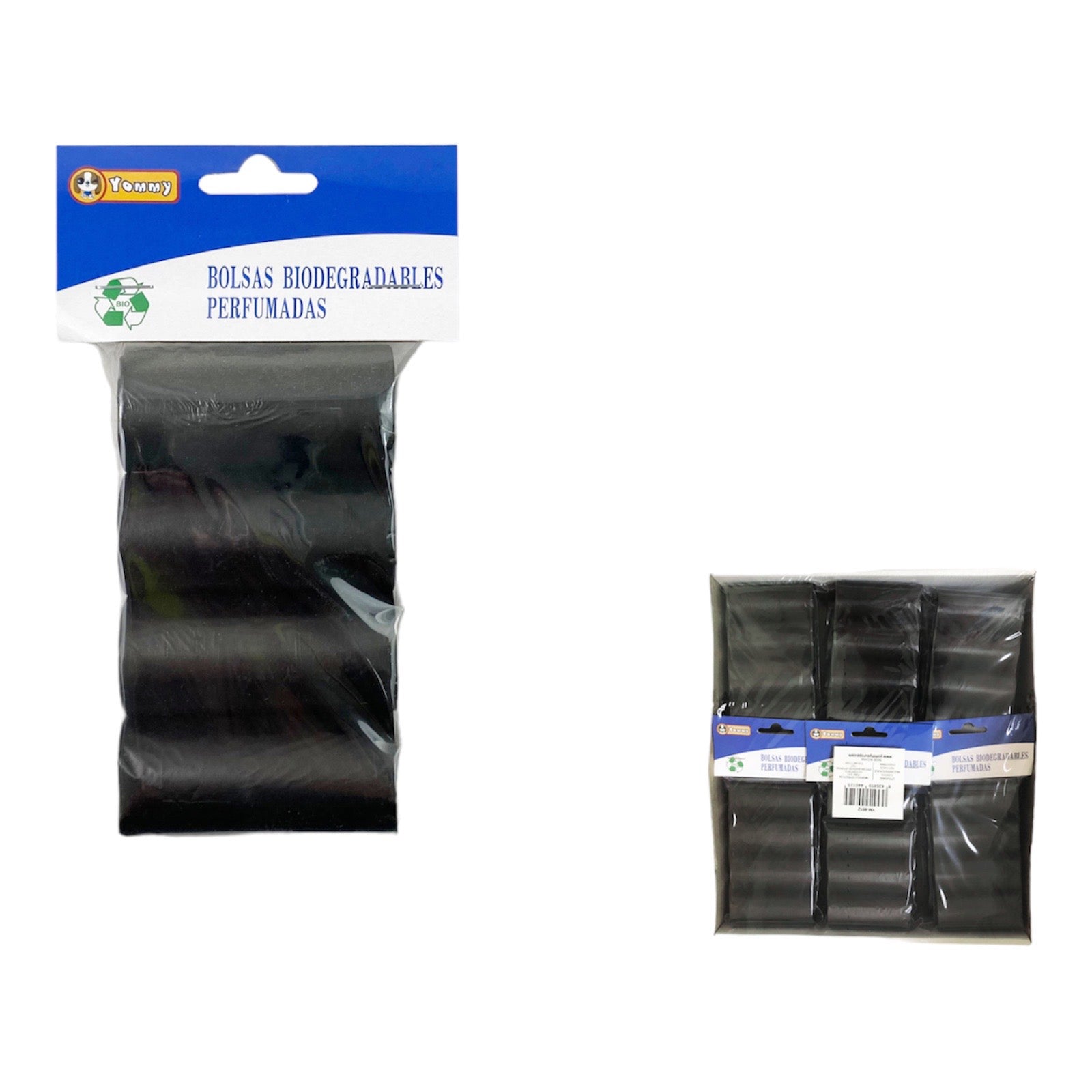 60 Black Scented Extra Thick Waste Bags - Doki Pet UK