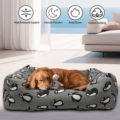 Penguin Print Bed - Doki Pet UK